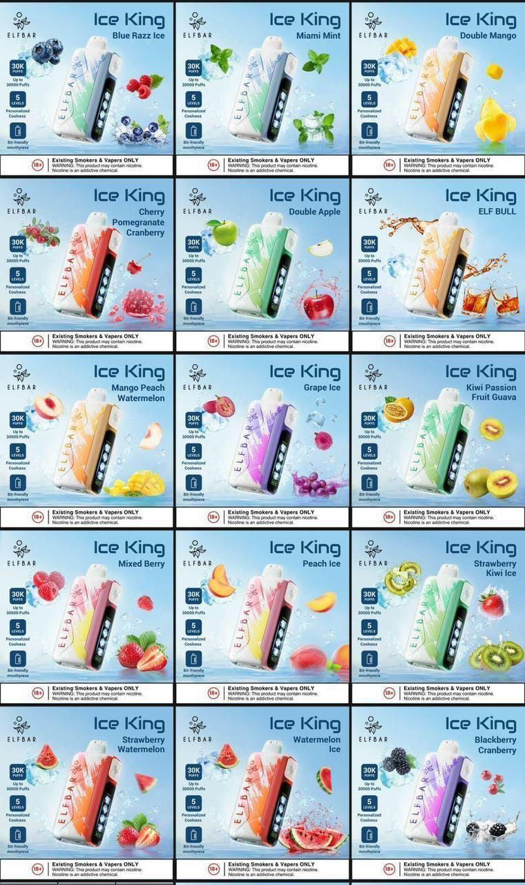 Elf Bar Ice King 30K Puffs Elf bar ice King 30k puffs