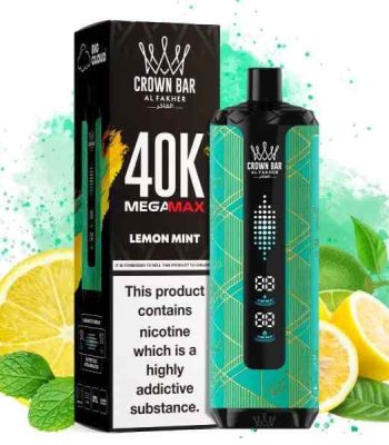 Al-Fakher-Crown-Bar-Mega-Max-40000-Puffs-Disposable-Vape-lemon-mint