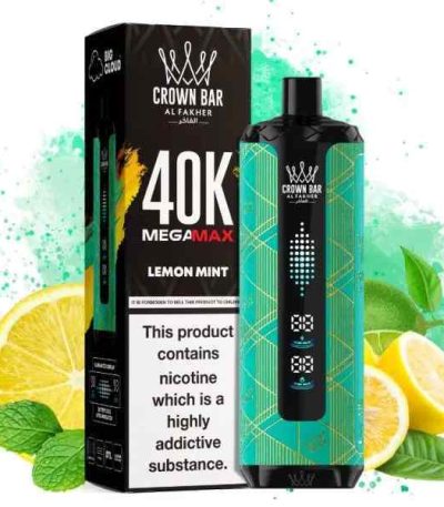 Al-Fakher-Crown-Bar-Mega-Max-40000-Puffs-Disposable-Vape-lemon-mint